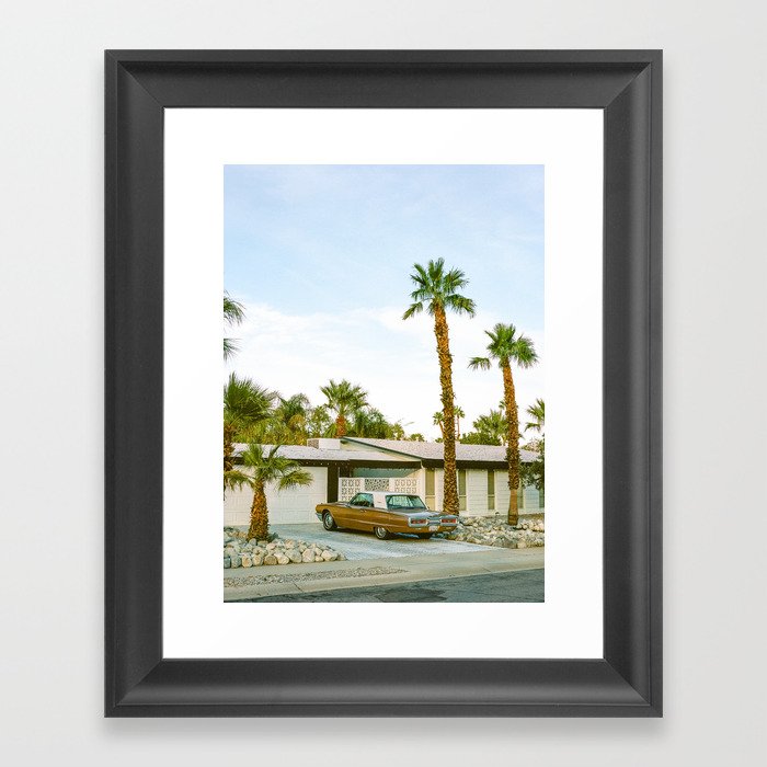 Vintage Car Palm Springs Framed Art Print