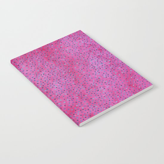 Pink & Blue Polka Dots #society6 #buyart #decor Notebook