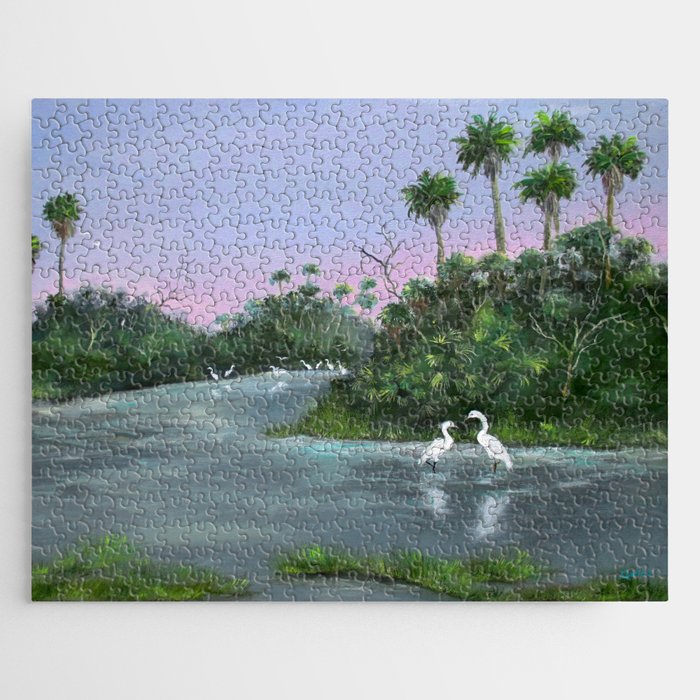 Florida Egrets Jigsaw Puzzle