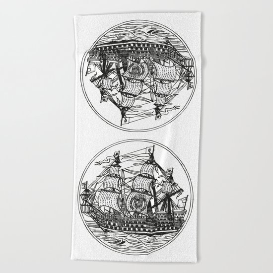 Galleon Beach Towel
