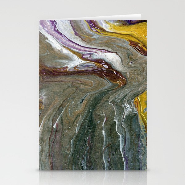 Fluid Acrylic Xx Original Acrylic Abstract Painting Stationery