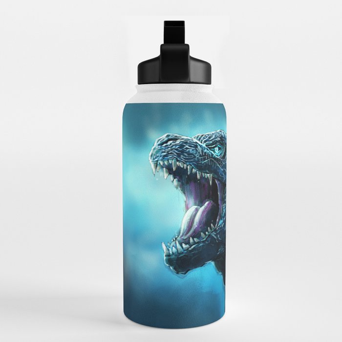 The King of Monsters - Godzilla Water Bottle by alandodrawing