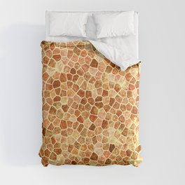 Faux Giraffe Skin Abstract Pattern Comforter