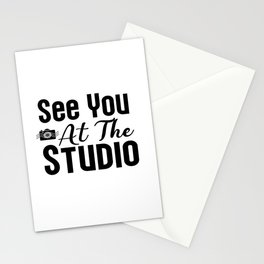 See You At The Studio Stationery Card