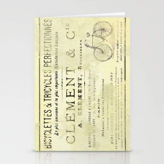 Bicyclette Stationery Cards