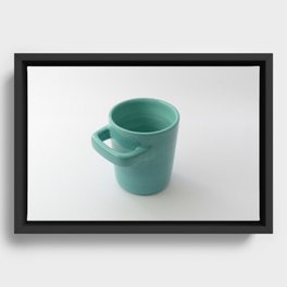 The Uncomfortable mug Framed Canvas