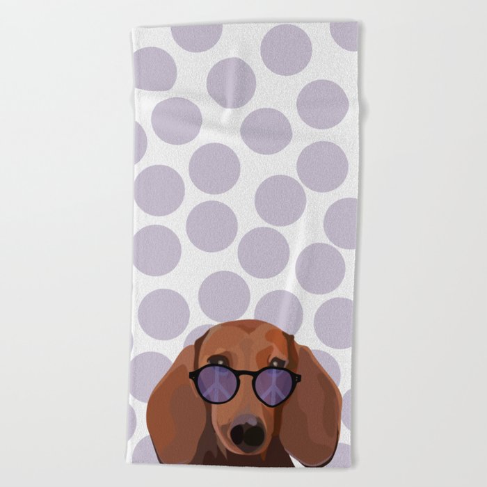 dachshund Beach Towel