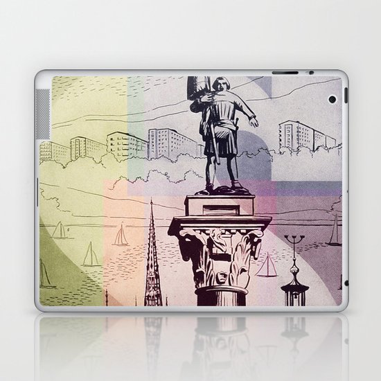 Vintage Pastel Collage of Sweden Laptop & iPad Skin