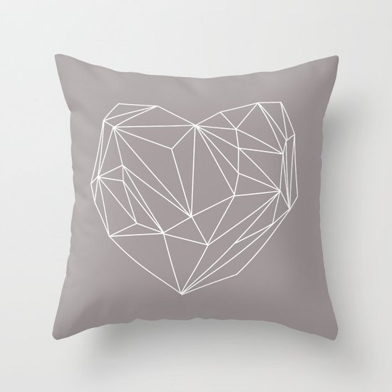 Heart Graphic Throw Pillow