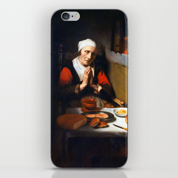 Nicolaes Maes Old Woman at Prayer iPhone Skin