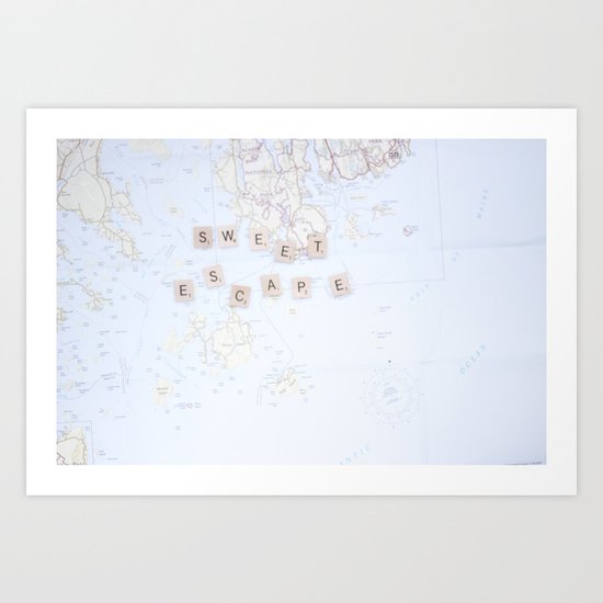 SWEET ESCAPE Art Print