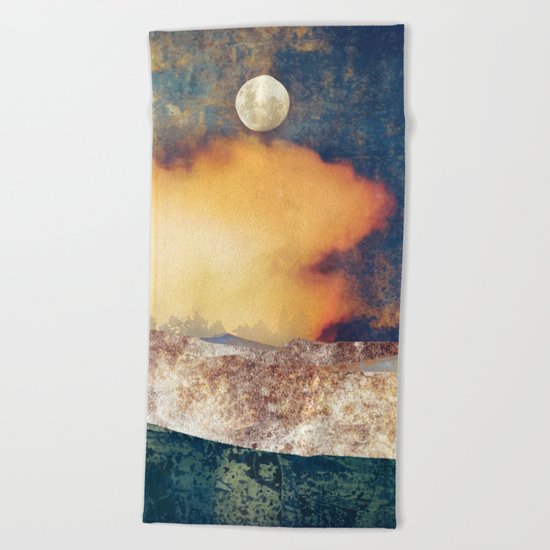 Summer Moon Beach Towel