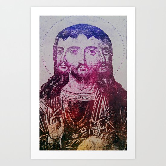 Thrice Christ Art Print