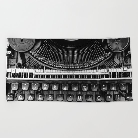 Typewriter Beach Towel