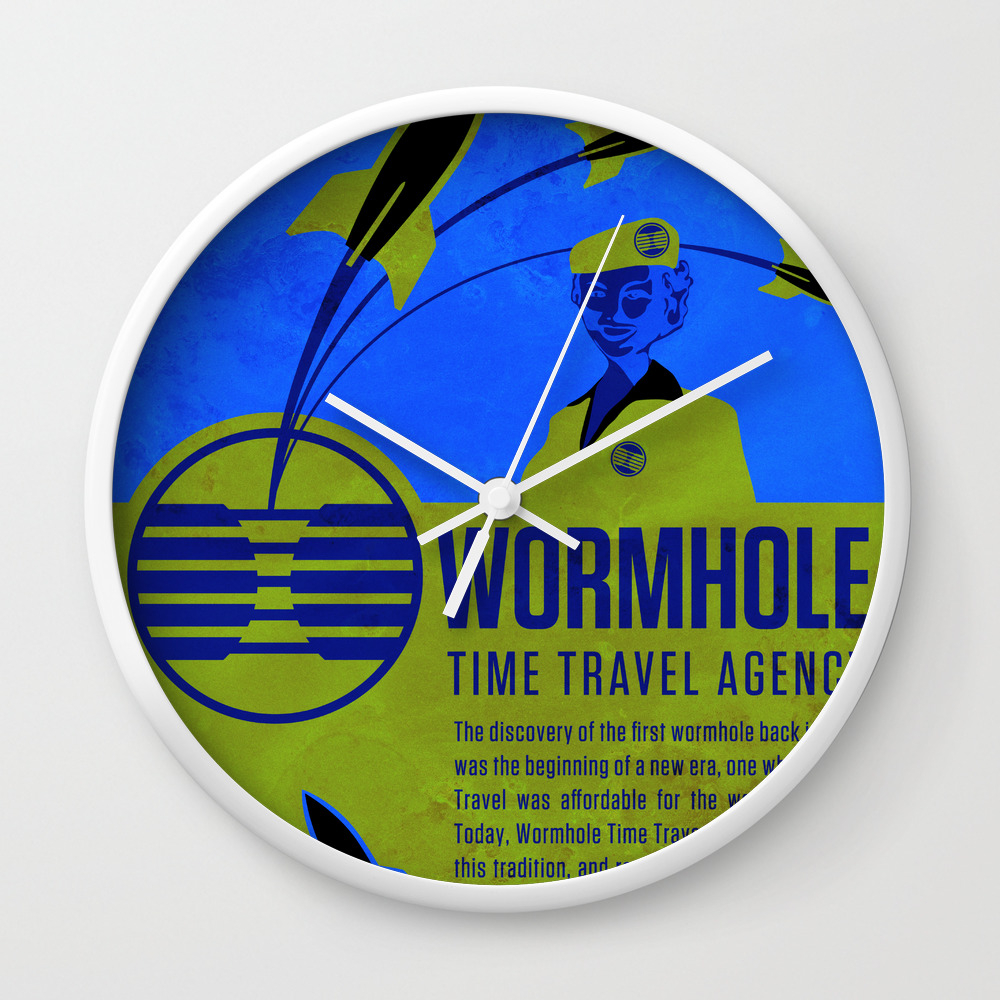 Time Travel Agency Wall Clock By Iamzafro Society6