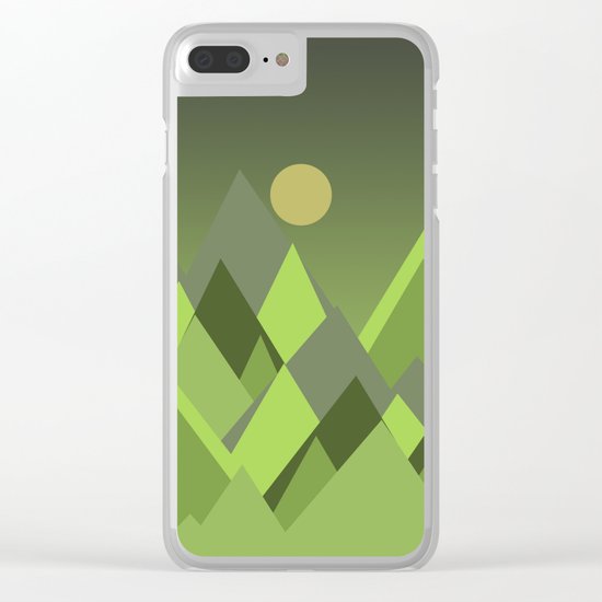 Landscape NC 07 Greenery Clear iPhone Case