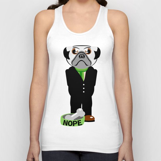 Pug Nope Unisex Tank Top