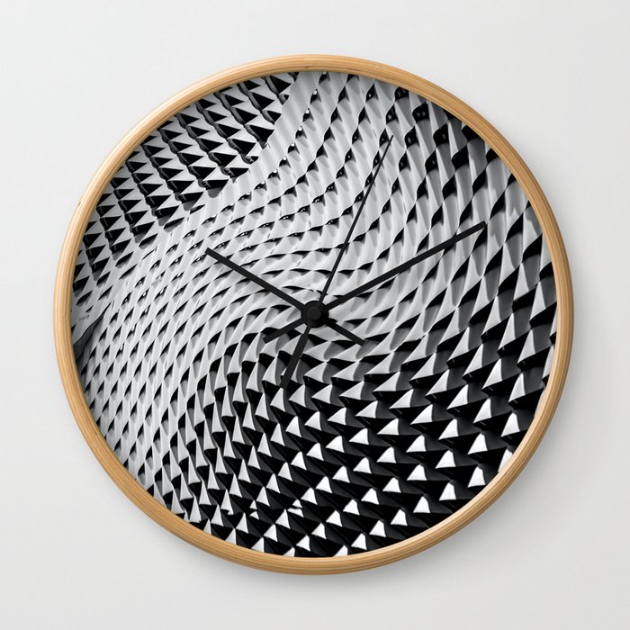 3D black & white Wall Clock
