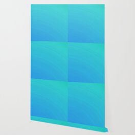 Trendy Minimalist Blue Sky Teal Gradient Ombre Wallpaper