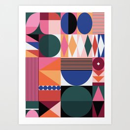 Geometric Festival Art Print