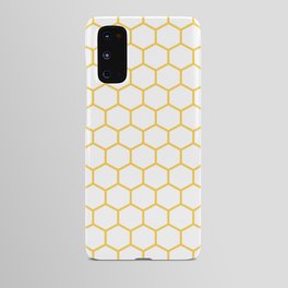 Honeycomb (Light Orange & White Pattern) Android Case