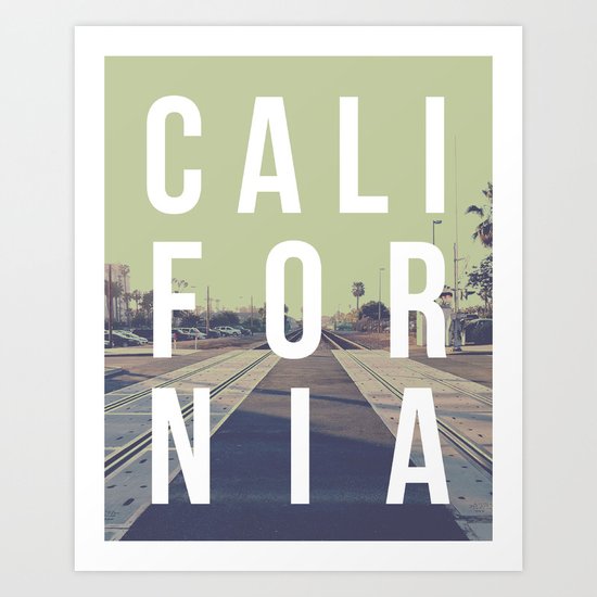 California on the Tracks Again Art Print