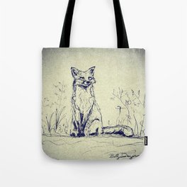 Sketchy Fox Tote Bag