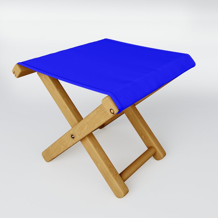 Monochrome  blue 0-0-255 Folding Stool