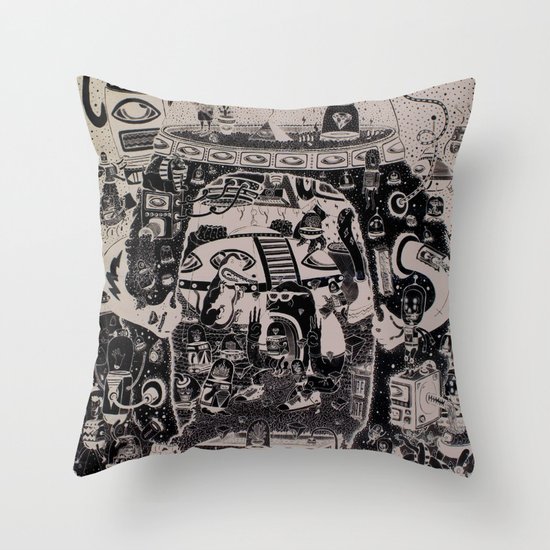 contacto real Throw Pillow
