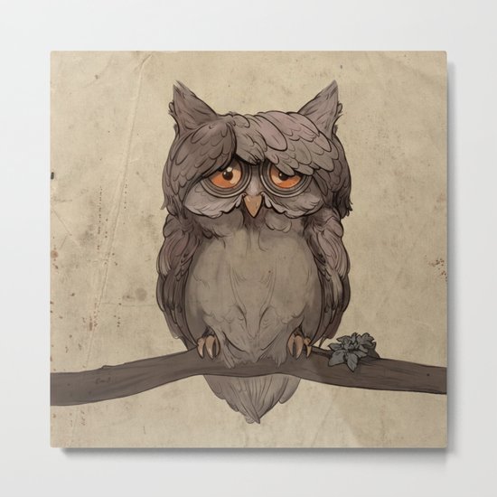 Nerdy Metal Print