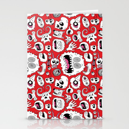 Another Monster Pattern Stationery Cards