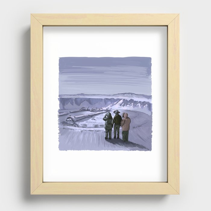 The Thing Illustration  Recessed Framed Print