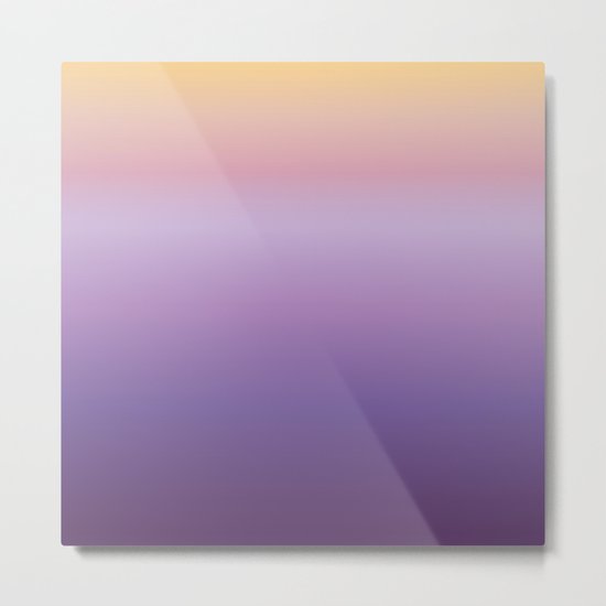 Mindfulness - purple and orange Metal Print