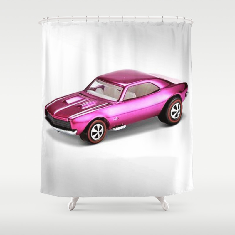 Hot Wheels Rlc 427 Ss Pink Pony Car 67 Redline Shower Curtain By Providenceatheneumarts Society6