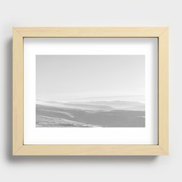 Tundra landscape in winter Recessed Framed Print