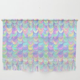 Holographic Mermaid Scales Pattern Wall Hanging