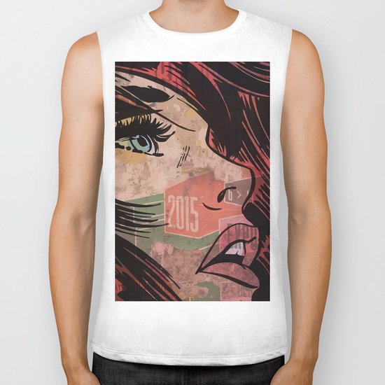 Comic girl affiche poster Biker Tank