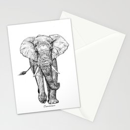 African Elephant Stationery Cards