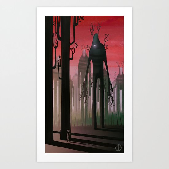 The walking forest Art Print