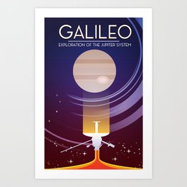 Galileo - Exploration of the Jupiter system Art Print