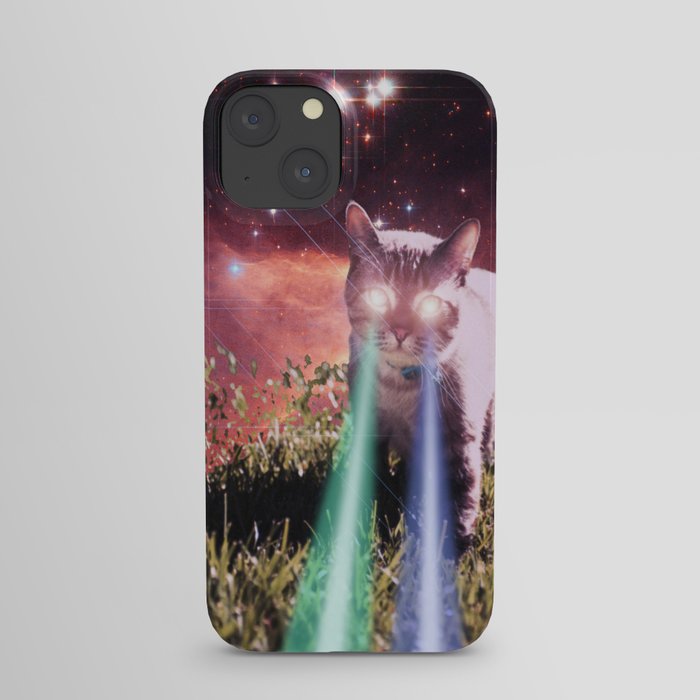 Mega Space Cat Rising iPhone Case