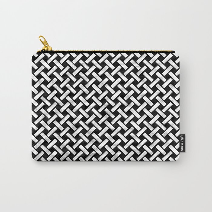 BASKET WEAVE BACKGROUIND. Carry-All Pouch