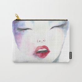 Dream Carry-All Pouch | Girl, Painting, Watercolor, Women, Face, Illustration, Sexy, Dream 