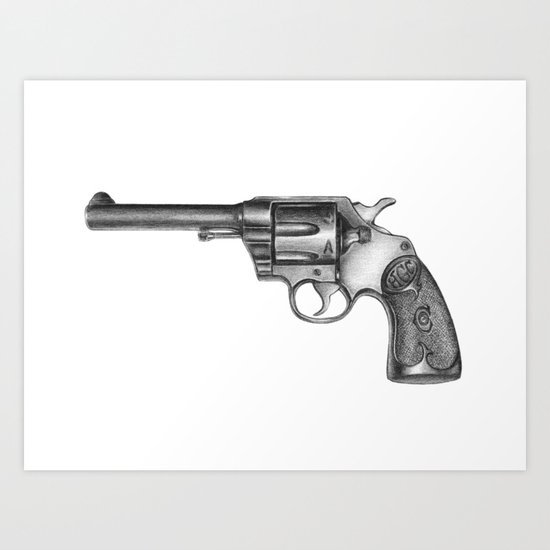 Revolver Art Print