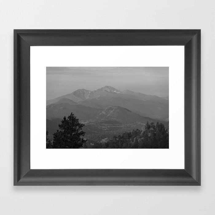 Colorado Mountain Textures Framed Art Print