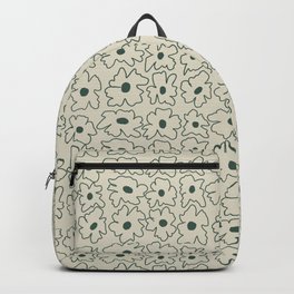 Pastel green garden   Backpack | Graphicdesign, Abstract, Matisse, Tropical, Botanical, Minimal, Pastel, Digital, Midcentury, Lineart 