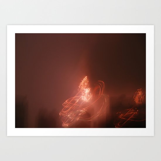 Red Skies At Night Art Print