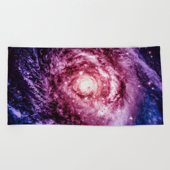 Spiral galaxy Beach Towel