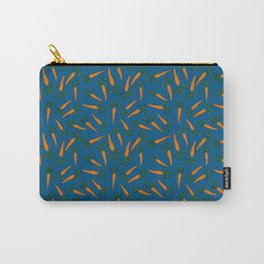 Carrots Blue Carry-All Pouch