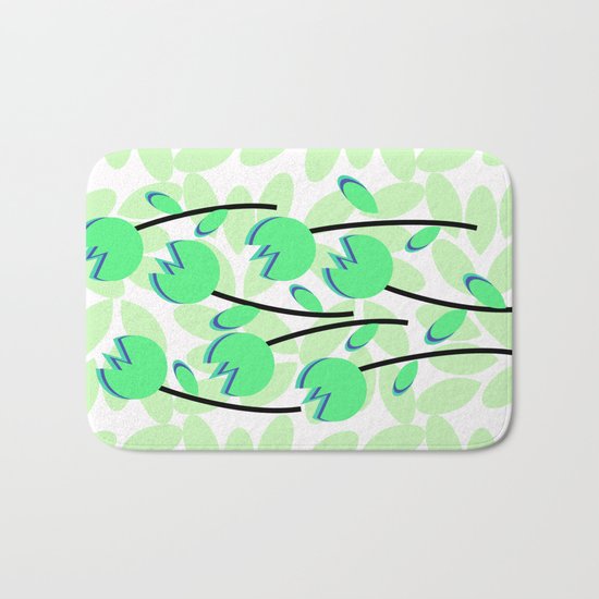 Floral simplicity Bath Mat